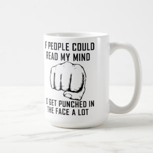 Lesen von Minds Punching Funny Mug Kaffeetasse