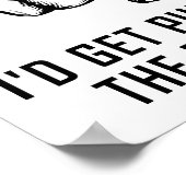 Lesen von Minds Punching Funny Poster (Ecke)