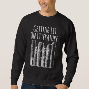 Lesen von Nerd Einblicke in Literaturbuchwürmer Sweatshirt