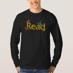Lesen von Nerd Lesen Butterfly-Buch-Wurm Lover Rea T-Shirt