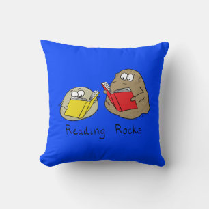 Lesen von Rocks Funny Book Kissen