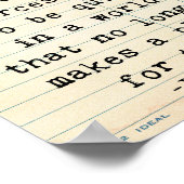 Lesen von ruhigen John Green Zitat Wall Art Poster (Ecke)