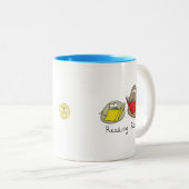 Lesen von Steinen Funny Book Coffee Tasse (VorderseiteRechts)