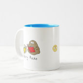 Lesen von Steinen Funny Book Coffee Tasse (Vorderseite Links)