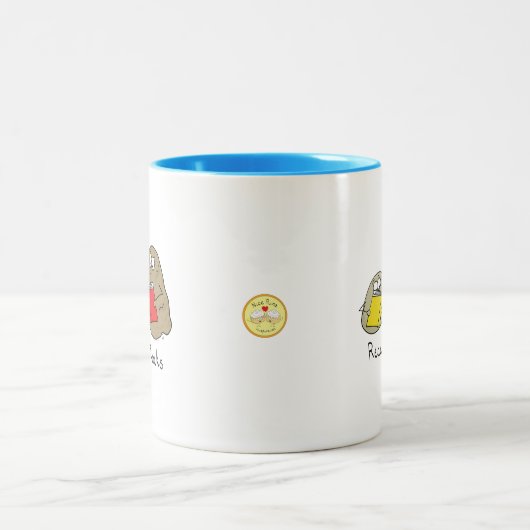Lesen von Steinen Funny Book Coffee Tasse (Mittel)