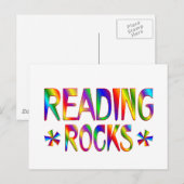 Lesen von Steinen Postkarte (Vorne/Hinten)