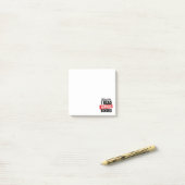 Lesen von verbotenen Büchern Post-it Klebezettel (Auf Schreibtisch)