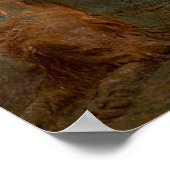 Lesen von Zeitungen von Candlelight Poster (Ecke)