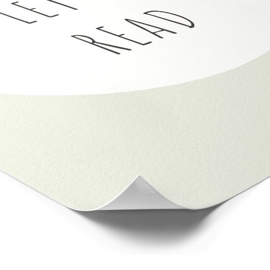 Lesen wir Poster & Prints (Ecke)