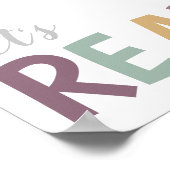 Lesen wir Spielzimmer für Girls Poster (Ecke)