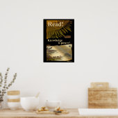 Lesen! Wissen ist Power! Poster (Küche)