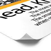 LESEN. WISSEN. WACHSEN. POSTER (Ecke)