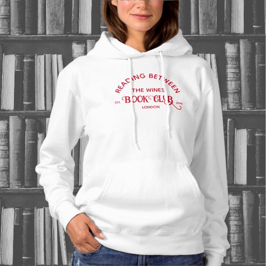 Lesen zwischen den Weingütern Book Club Rotes Wapp Hoodie