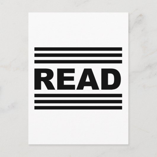 Lesen zwischen den Zeilen Postkarte (Vorderseite)