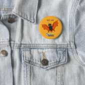 Lesende Fledermaus | Whimsical Bibliothekar mit Bü Button (Beispiel)