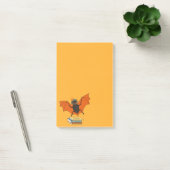 Lesende Fledermaus | Whimsical Bibliothekar mit Bü Post-it Klebezettel (Büro)