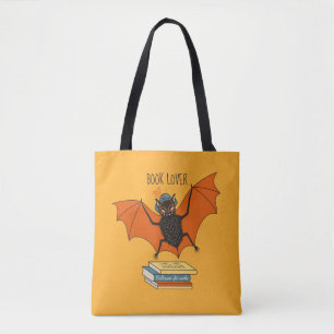 Lesende Fledermaus   Whimsical Bibliothekar mit Bü Tasche