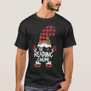 Lesender Gnom Büffel Kariert passende Familie Weih T-Shirt