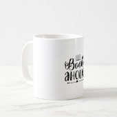 Lesender Kunstbuch-Junkie Kaffeetasse (Vorderseite Links)