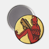 Lesender Narr Magnet (Vorderseite/Rückseite)