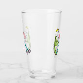 Lesender Stickman Glas (Links)