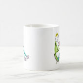 Lesender Stickman Kaffeetasse (Mittel)