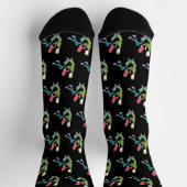 Lesender Stickman Socken (Oben)