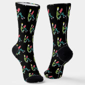 Lesender Stickman Socken (Gewinkelt)
