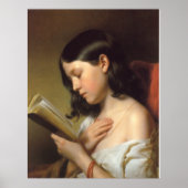 Lesendes Mädchen Poster (Vorne)