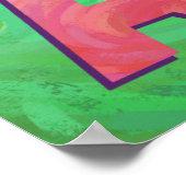 LESENfarbenes Poster (Ecke)
