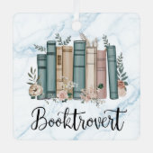 Leser, Bookworm, Buchtravert Buchliebhaber, maßges Ornament Aus Metall (Vorderseite)