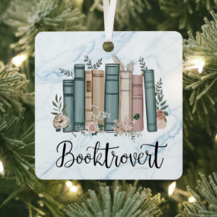 Leser, Bookworm, Buchtravert Buchliebhaber, maßges Ornament Aus Metall
