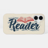 Leser Buch Slogan iPhone 16 Hülle (Rückseite (Horizontal))