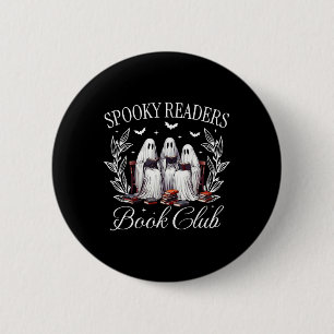 Leser buchen Club Funny Ghost Lehrer Happy Hallow Button