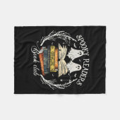 Leser buchen Club Lehrer Funny Ghost Happy Hallow Fleecedecke (Vorderseite (Horizontal))