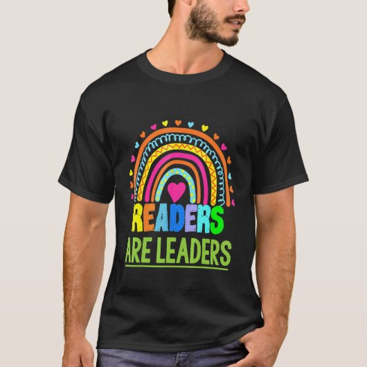 Leser buchen Regenbogenleser T-Shirt (Vorderseite)