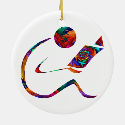 Leser - Fantasie-Verzierung Keramikornament (Hinten)