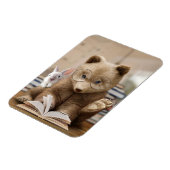 Leser Geschenkbären und Kaninchen Lese Bücher Magnet (Linke Seite)