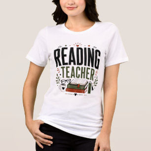 Leser-Lehrer-Shirt Buchliebhaber-T-Shirt Tri-Blend Shirt