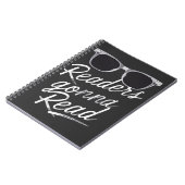 Leser lesen Funny Book Reading Notizblock (Linke Seite)