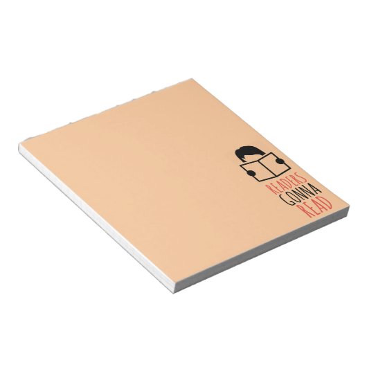 Leser lesen Notepad Notizblock (angewinkelt)