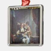 Leser Silbernes Ornament (Links)