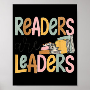 Leser sind führende Buchliebhaber Lehrer Poster