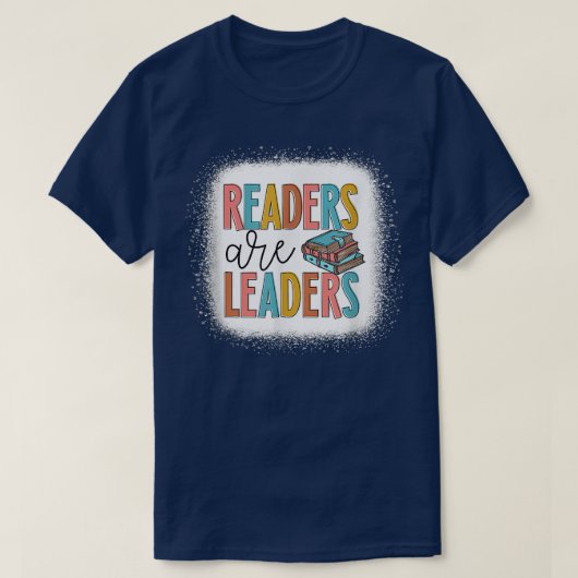 Leser sind Führer Inspiration Lehrer Buch Lov T-Shirt (Design vorne)