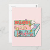 Leser sind Führer - Niedliches und inspirierendes Postkarte (Vorne/Hinten)