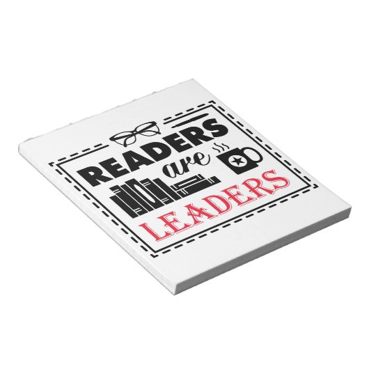 Leser sind Führungspersönlichkeiten Notizblock (angewinkelt)