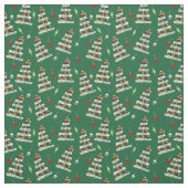 Leser und Buchliebhaber Weihnachtsbaum Stoff (Muster)