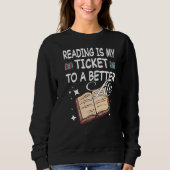 Leser von Bücherbibliotheken Sweatshirt (Vorderseite)