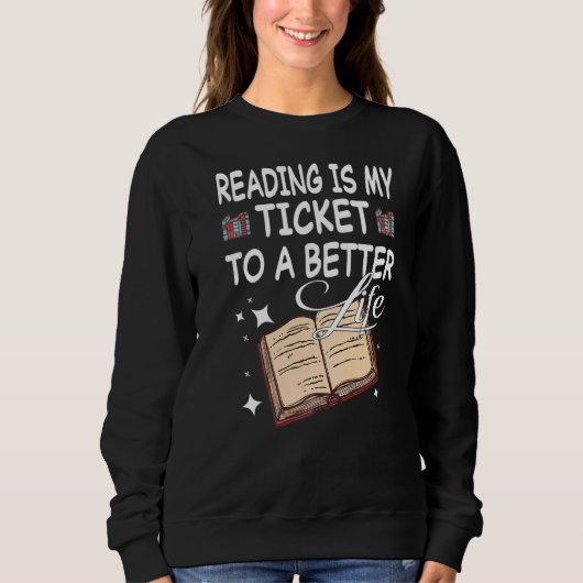 Leser von Bücherbibliotheken Sweatshirt (Vorderseite)