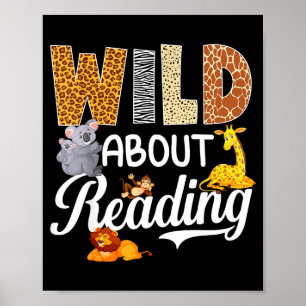 Leser von Büchern Leser Bibliothekar Liebhaber wil Poster